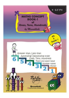 UKG Grade 1 Mental Math Activity book of Concept Ones, tens and hundreds 