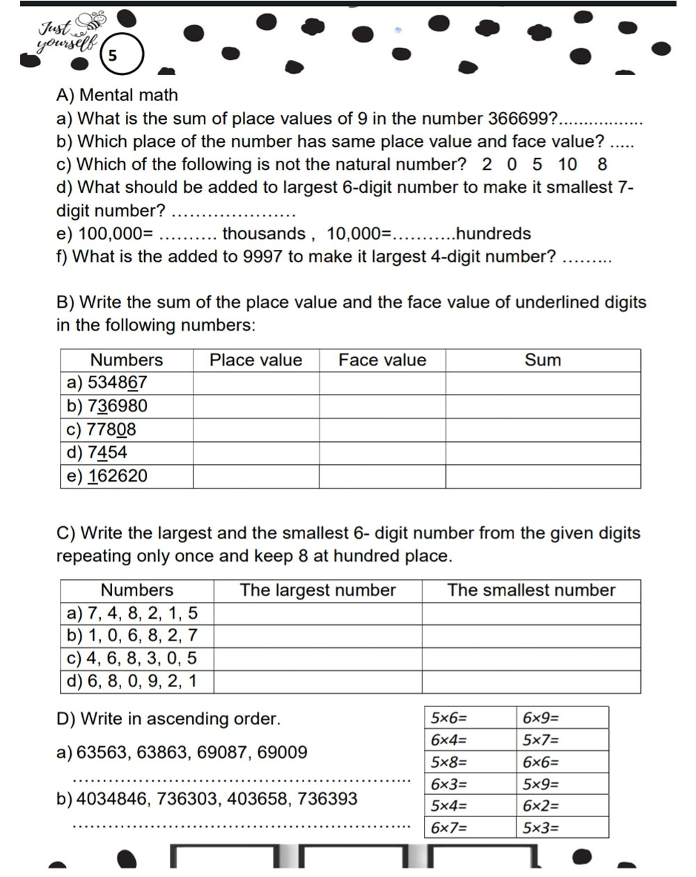 Class 4 Mathematics Books | 4th Standard Practice Workbook Cbse/Icse