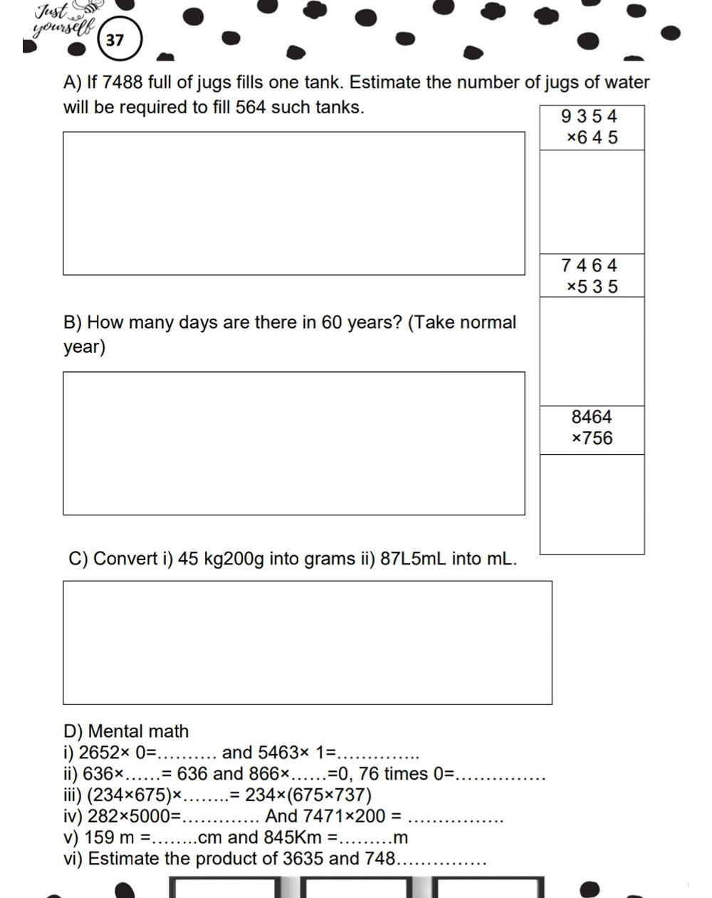 Class 4 Mathematics Books | 4th Standard Practice Workbook Cbse/Icse