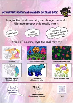 My Mindful Doodle and Mandala Colouring Art book