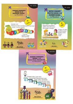 Ukg/ Grade 1 Mental Math activity Book Set Cbse / Icse (Pack of 3)