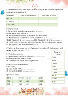Mathematics: Class 3 Maths Practice Workbook CBSE/ICSE( syllabus upto 2024) With Answers