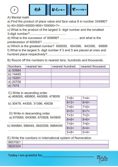 Class 4 Mathematics Practice Workbook CBSE/ ICSE Syllabus upto 2024 With Answers