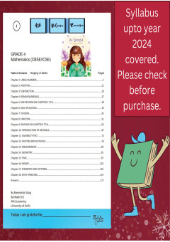 Class 4 Mathematics Practice Workbook CBSE/ ICSE Syllabus upto 2024 With Answers