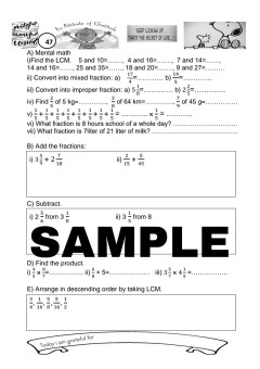 Grade 5 maths workbooks CBSE/ICSE