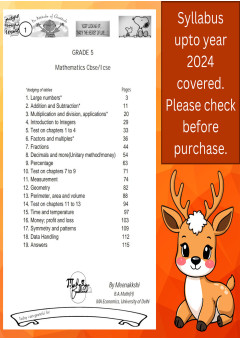 Grade 5 maths workbooks CBSE/ICSE