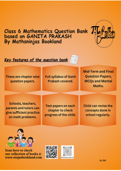 Class 6 Mathematics CBSE 2026 NCERT's Ganita Prakash Question Bank Practice Book by Mathsninjas Bookland