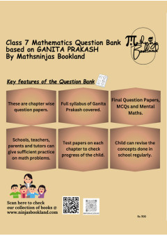 Class 7 Mathematics CBSE 2026 new NCERT's Ganita Prakash Question Bank Practice Book by Mathsninjas Bookland