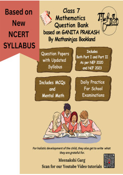 Class 7 Mathematics CBSE 2026 new NCERT's Ganita Prakash Question Bank Practice Book by Mathsninjas Bookland