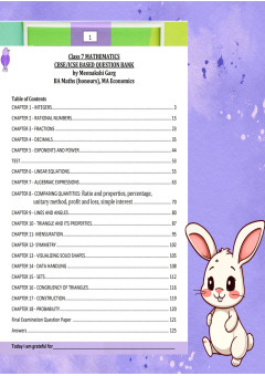 Mathsninjas Bookland's Class 7 ICSE Mathematics Question Bank Practice Book