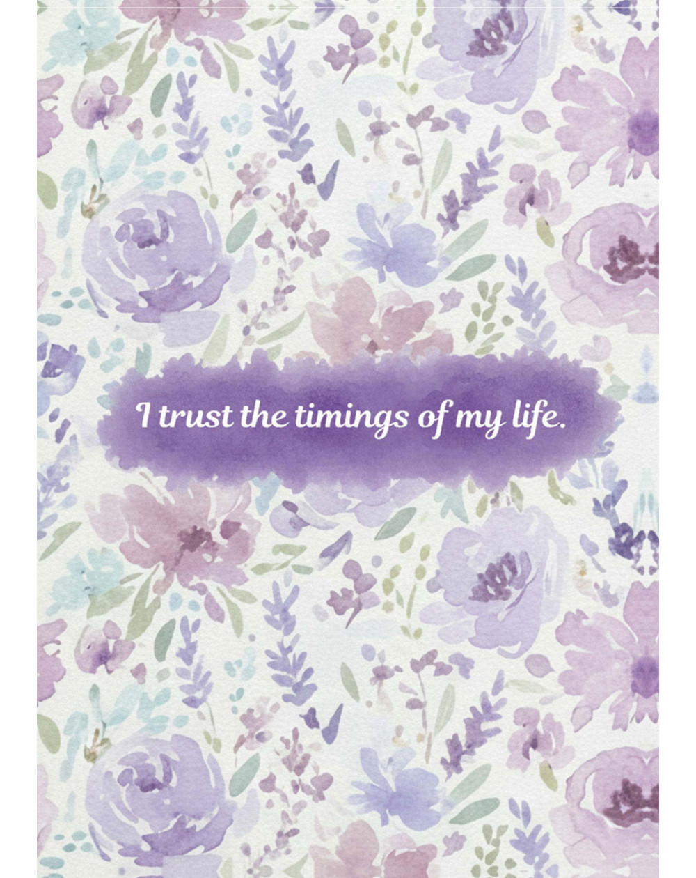 Aesthetic Notebook Journal Diary With Soft Touch Cover For Writing- A5 Size, 192 Ruled Pages, 75 GSM, I trust the timings of my Life