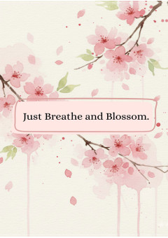 Aesthetic Notebook Journal Diary With Soft Touch Cover For Writing - A5 Size, 192 Ruled Pages, 75 GSM, Just Breathe and Blossom