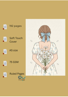 Aesthetic Notebook Journal Diary With Soft Touch Cover For Writing- A5 Size, 192 Ruled Pages, 75 GSM, Radiate Love