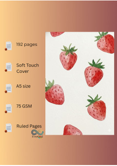 Aesthetic Notebook Journal Diary With Soft Touch Cover For Writing - A5 Size, 192 Ruled Pages, 75 GSM, Sweet Serenity, Cute (Style-1)