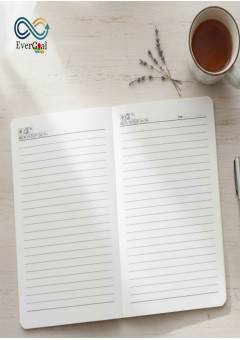 Aesthetic Notebook Journal Diary With Soft Touch Cover For Writing - A5 Size, 192 Ruled Pages, 75 GSM, Sweet Serenity, Cute (Style-1)