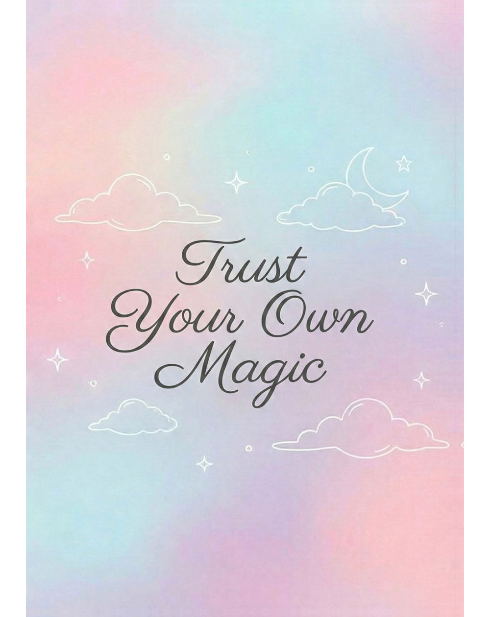 Aesthetic Notebook Journal Diary With Soft Touch Cover For Writing - A5 Size, 192 Ruled Pages, 75 GSM, Trust Your Own Magic