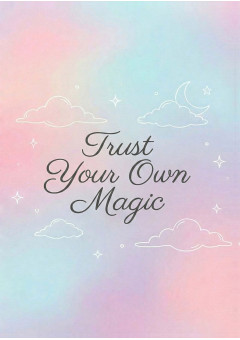 Aesthetic Notebook Journal Diary With Soft Touch Cover For Writing - A5 Size, 192 Ruled Pages, 75 GSM, Trust Your Own Magic
