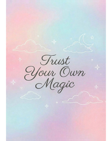Aesthetic Notebook Journal Diary With Soft Touch Cover For Writing - A5 Size, 192 Ruled Pages, 75 GSM, Trust Your Own Magic